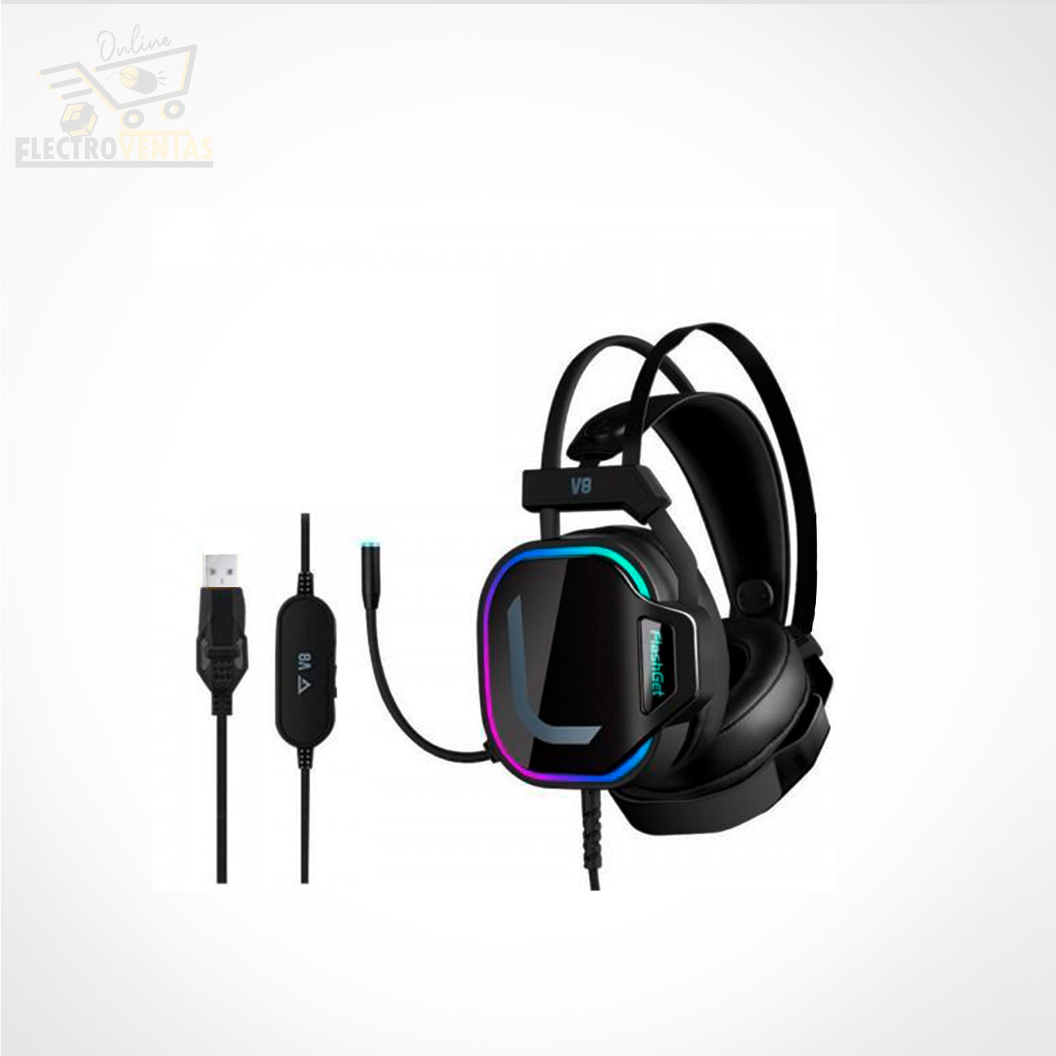 V8 flashget gaming online headset