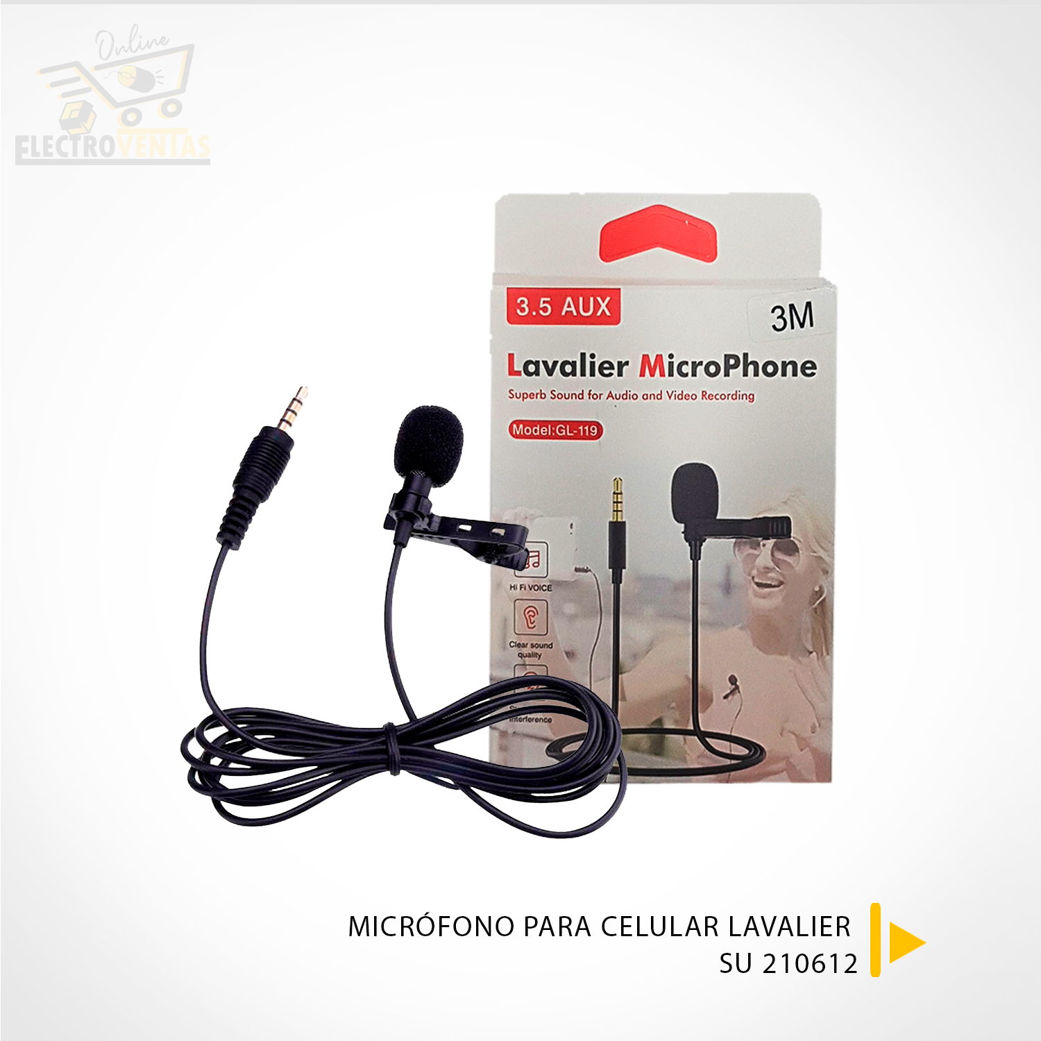 Wireless Microphone, OSA Professional Wireless Lavalier Lapel Microphone  for iPhone, Android Phone, Camera, Clip-on Plug & Play Auto-sync and Noise