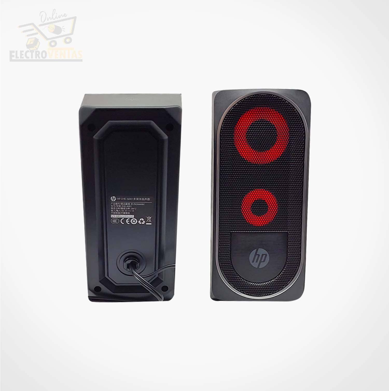 Altavoces Ordenador Gaming 2x3W RBG DHE-6001 2.0 HP > Altavoces > Electro  Hogar