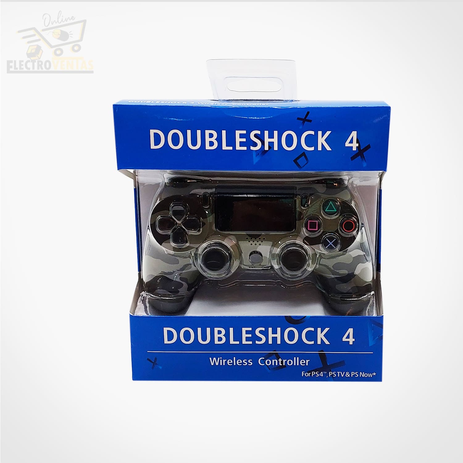 Descripción JOYSTICK PS4 INALAMBRICO DUALSHOCK 4 CAMUFLADO BLUE DES